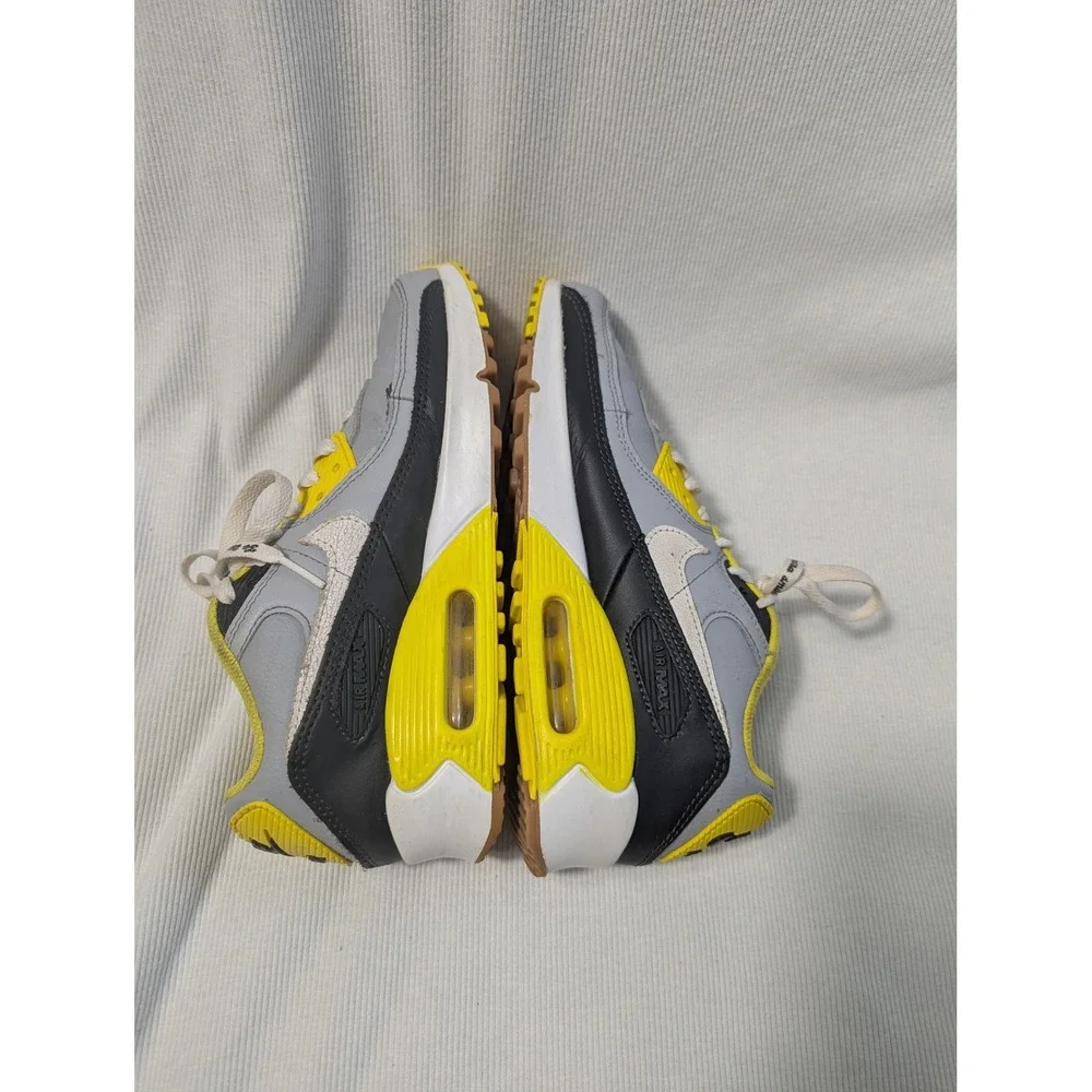 Nike Air Max 90 Go‎ The Extra Smile Kids Shoes Grey Yellow Black DO5862-001